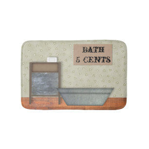 Alfombrilla De Baño Estera de baño del baño del vintage