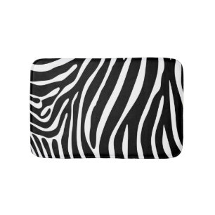 Alfombrilla De Baño Estera de baño del estampado de zebra