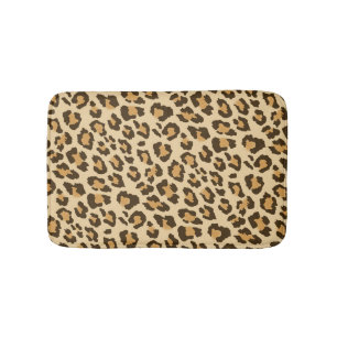 Alfombrilla De Baño Estera de baño del estampado leopardo
