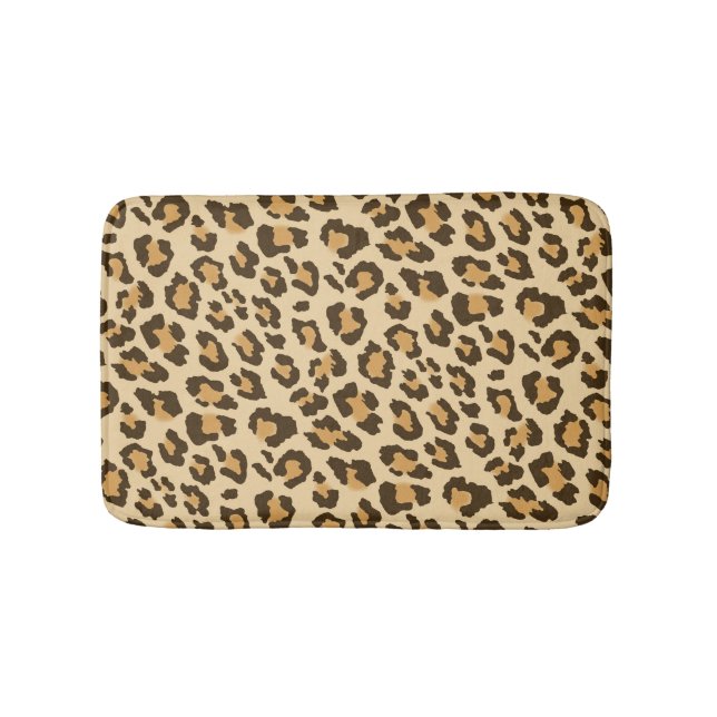 Alfombrilla De Baño Estera de baño del estampado leopardo (Anverso)