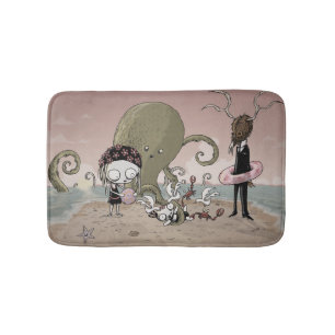 Alfombrilla De Baño Estera de baño del fiesta de la playa de Lenore