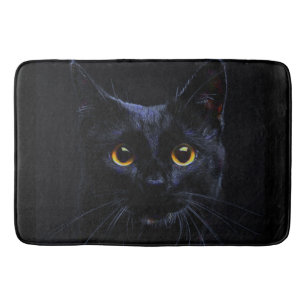 Alfombrilla De Baño Estera de baño del gato negro