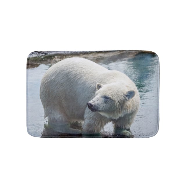 Alfombrilla De Baño Estera de baño del oso polar (Anverso)