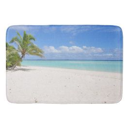 Alfombrilla De Baño Estera de baño del paraíso de la palmera de la