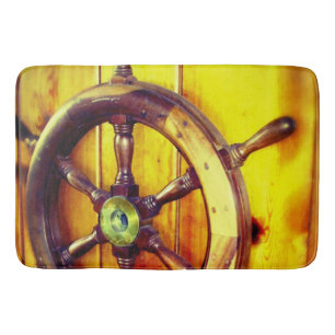 Alfombrilla De Baño Estera de baño del timón del barco
