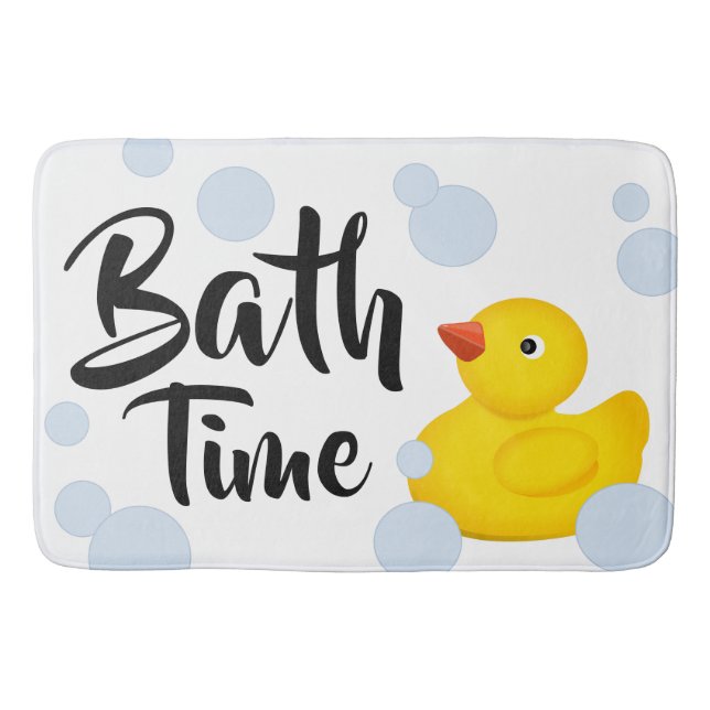Alfombrilla De Baño Estera de baño Ducky de goma del tiempo del baño (Anverso)
