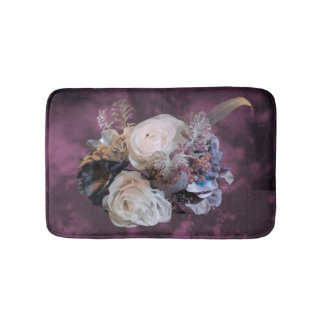 Alfombrilla De Baño Estera de baño floral púrpura