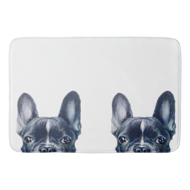 Alfombrilla De Baño Estera de baño francesa del bulldog (Anverso)