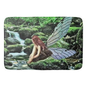 Alfombrilla De Baño Estera de baño grande mística del bosque de hada