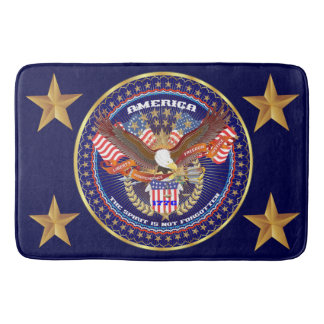 Alfombrilla De Baño Estera de baño grande patriótica 24" x 36"