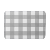 Estera de baño gris y blanca del control del