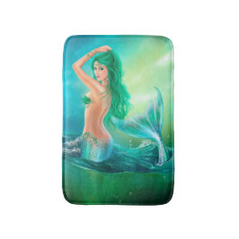 Alfombrilla De Baño Estera de baño hermosa de la fantasía de la sirena