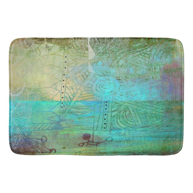 Alfombrilla De Baño estera de baño ideal verde (Anverso)