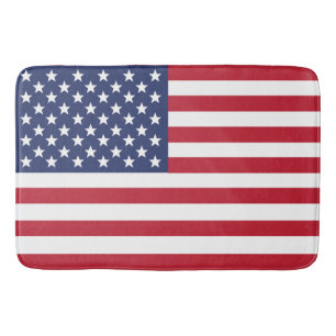 Alfombrilla De Baño Estera de baño patriótica de la bandera american