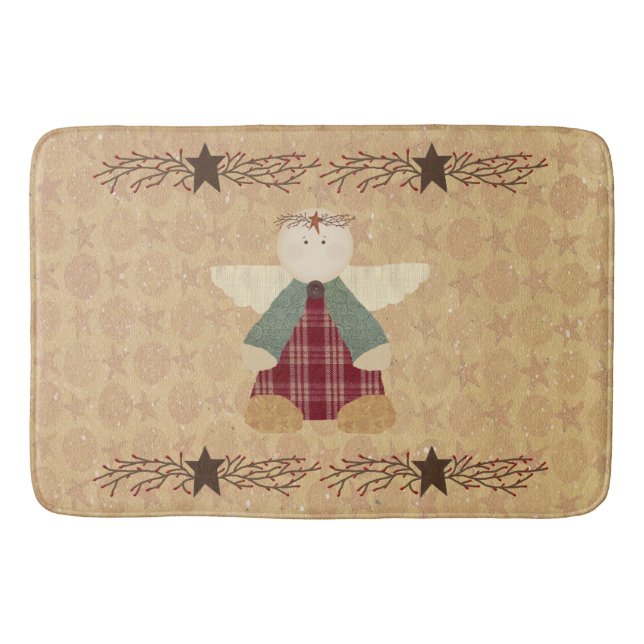 Alfombrilla De Baño Estera de baño primitiva del ángel (Anverso)