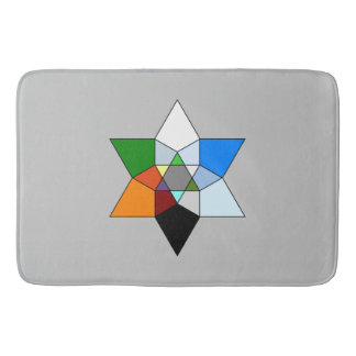 Alfombrilla De Baño Estera de baño prismática del fractal