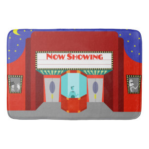 Alfombrilla De Baño Estera de baño retra del cine