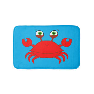 Alfombrilla De Baño Estera de baño roja del cangrejo