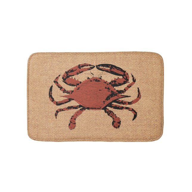 Alfombrilla De Baño Estera de baño rústica náutica del cuarto de baño (Anverso)