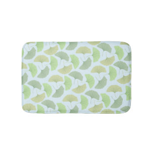 Alfombrilla De Baño Estera de baño verde del Ginkgo que vaga
