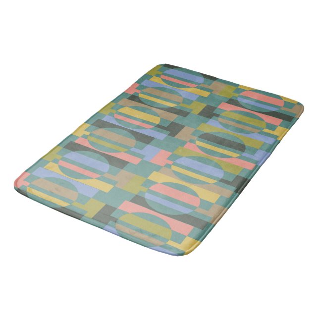 Alfombrilla De Baño Estera de baño verde del modelo - Biscayne (Angular)