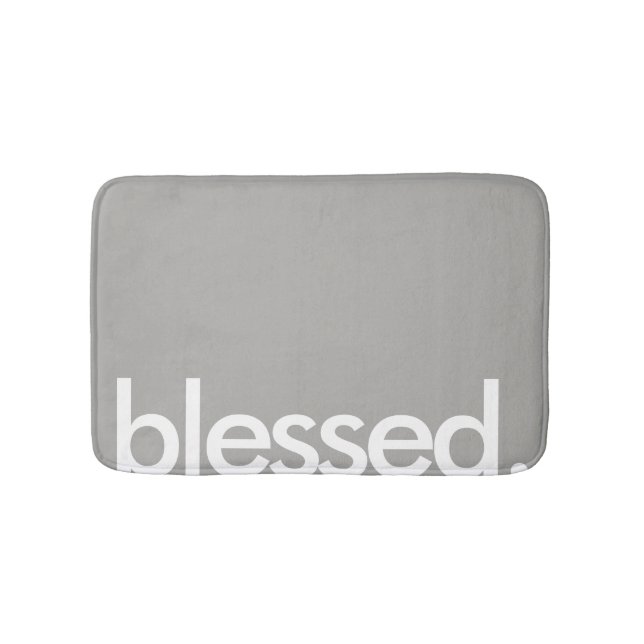 Alfombrilla De Baño - estera - gris bendecido (Anverso)