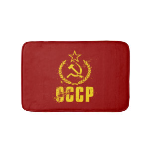 Alfombrilla De Baño Esteras de baño comunistas de la bandera del