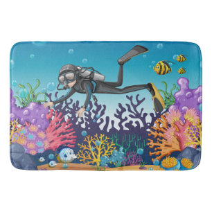 Alfombrilla De Baño Esteras de baño de buceo de Scuba