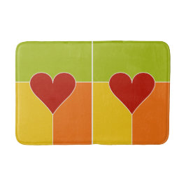 Alfombrilla De Baño Esteras de baño de patrón cardíaco