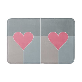 Alfombrilla De Baño Esteras de baño de patrón cardíaco