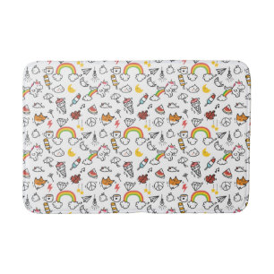 Alfombrilla De Baño Esteras de baño de patrón de Kawaii