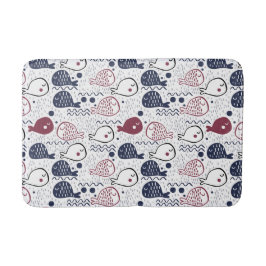 Alfombrilla De Baño Esteras de baño de patrón de peces