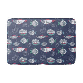 Alfombrilla De Baño Esteras de baño de patrón de peces