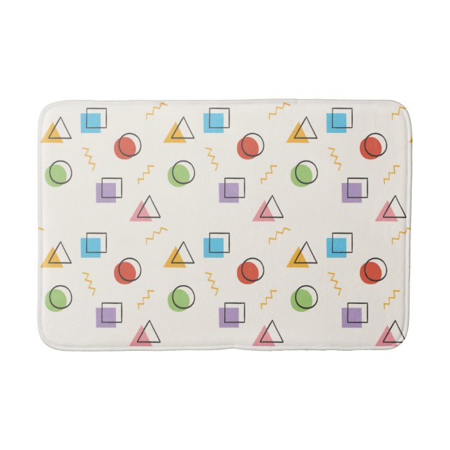 Alfombrilla De Baño Esteras de baño Memphis Pattern (Anverso)