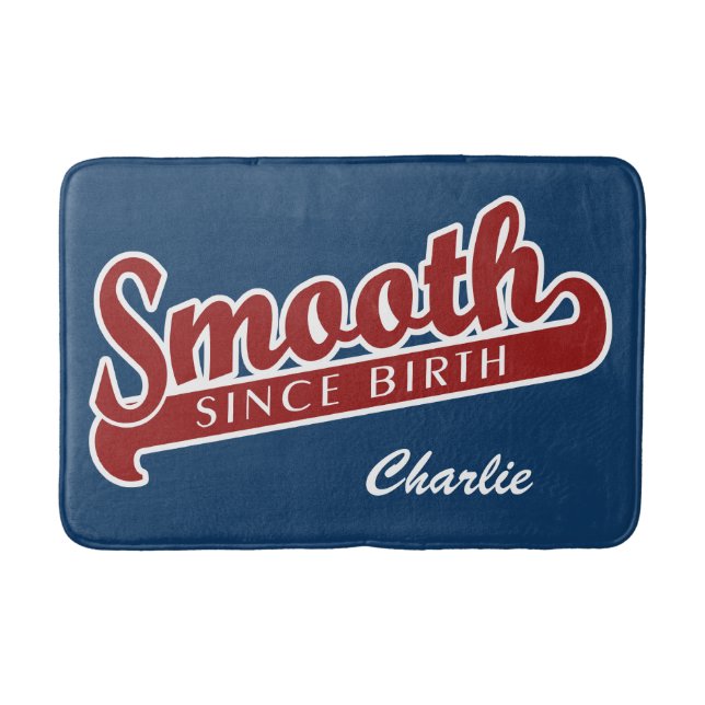 Alfombrilla De Baño Esteras de baño monograma de personalizado SMOOTH (Anverso)