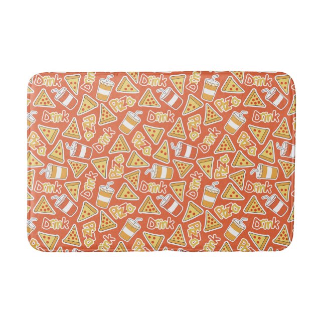 Alfombrilla De Baño Esteras de baño Pizza Pattern (Anverso)