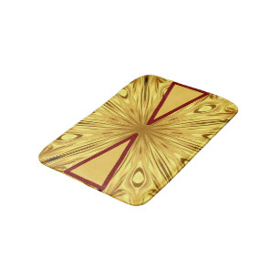 Alfombrilla De Baño Estética de mineral fundido: Cr simétrico del ceni