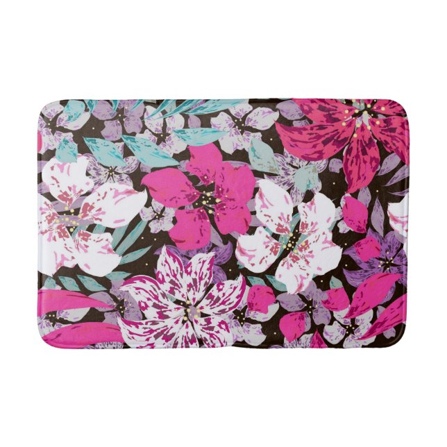 Alfombrilla De Baño Estético floral  (Anverso)