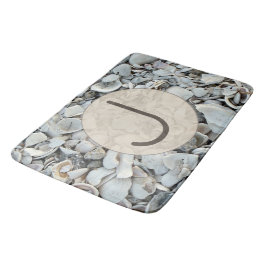 Alfombrilla De Baño Estilo de Baño Inicial Conchas Costeras