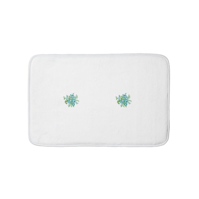 Alfombrilla De Baño Estilo Decorativo, Mint Cream, Azul Fuente, Verde  (Anverso)