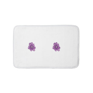 Alfombrilla De Baño Estilo Giratorio, berenjena ligera, cedro blanquea