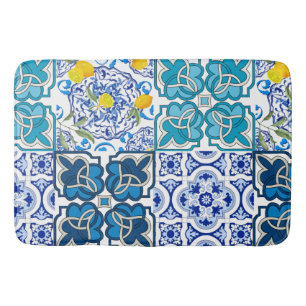 Alfombrilla De Baño estilo italiano, vibrante         
