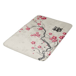 Alfombrilla De Baño Estilo oriental Sakura Cherry Blossom Art