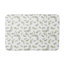 Alfombrilla De Baño Estilo Provenzal Francés Verde Oliva Acuarela