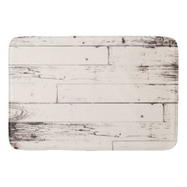 Alfombrilla De Baño Estilo Shabby Chic Marfil Blanco Desgastado Granja