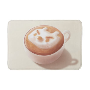 Alfombrilla De Baño Estoy espumando con sentimientos - arte del café