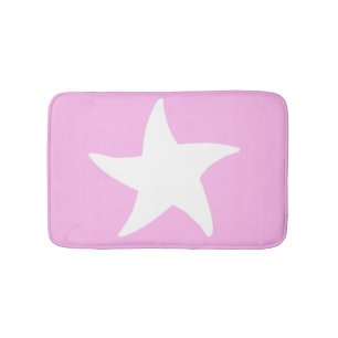 Alfombrilla De Baño Estrella de mar rosa