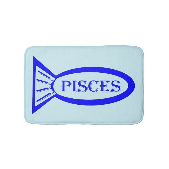 Alfombrilla De Baño Estrella de Piscis Firmar Mat (Anverso)