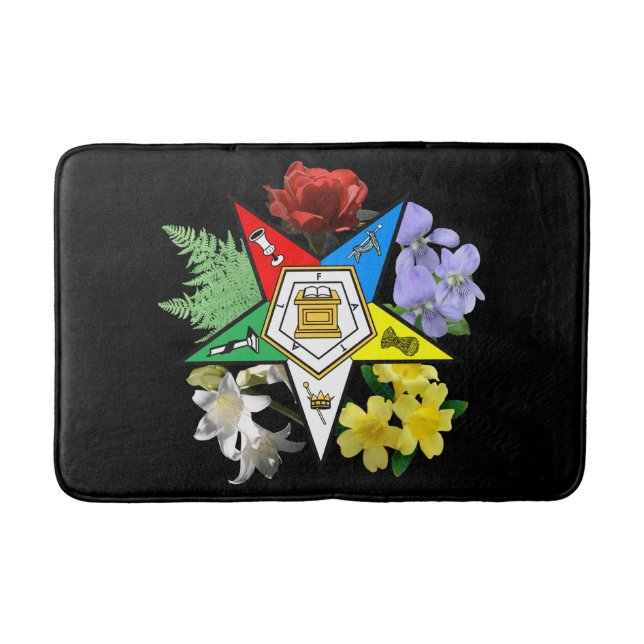 Alfombrilla De Baño Estrella del Este Floral Bath Mat (Anverso)