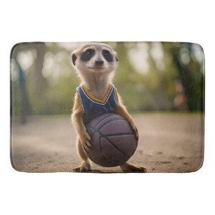Alfombrilla De Baño Estrella del Pequeño Hoop: El bebé Meerkat sostien
